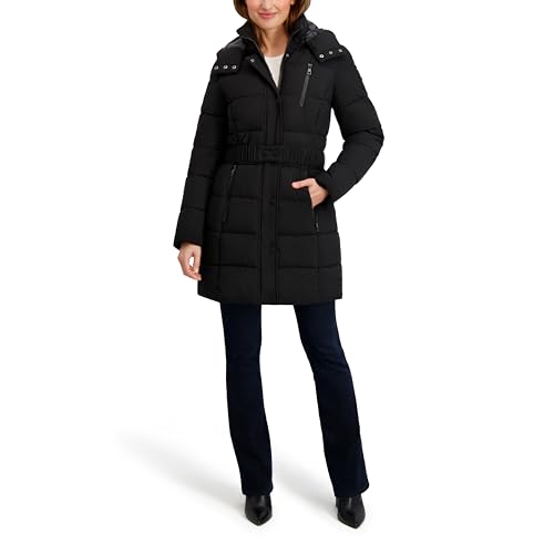 Nautica Women's Maxi Puffer - color: Black, size: Medium