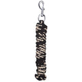 Tough 1 8' Braided Soft Poly Lead Rope - color: Black/Tan/Brown