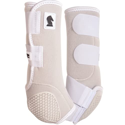 Classic Equine Legacy2 Support Boots, Front and Hind - color: White, size: Medium Tall