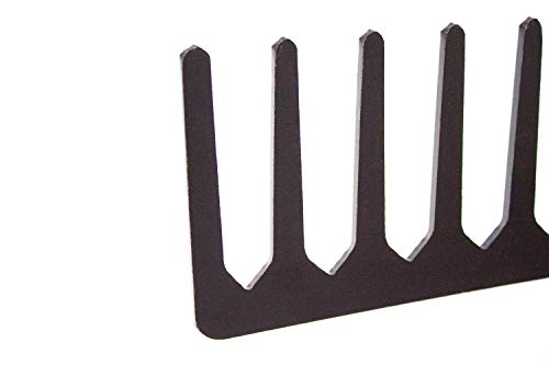 14-Tine Level Head Rake | 60" Fiberglass Long Handle 16" Wide Head Garden Rake Heavy Duty Metal Tool for Soil Leveling, Spreading Mulch Gravel and Thatch | 100% Made in USA | Heavy Duty Metal Garden Rake for Soil Leveling, Spreading Mulch, Gravel and That