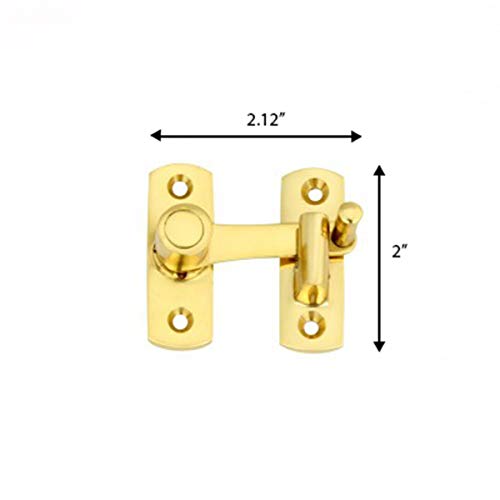 Renovators Supply Manufacturing Brass Cabinet Door Latch with Mounting Hardware Indoor Door Lock Furniture Hardware - color: Brass
