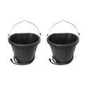 Farm Innovators FB-15R 4.5 Gallon Rubber 90 Watt Heated Bucket w/Built in Thermostat to Resist Cold (2 Pack) - color: 4.5 Gallon, size: 2 Pack