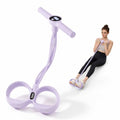 YOTTOY Pedal Resistance Bands with Handles, Natural Rubber Exercise Bands | 35LB Foot Pedal Resistance Bands for Working Out, Fitness Equipment for Abdomen, Waist, Arm, Leg, Pilates - color: Purple