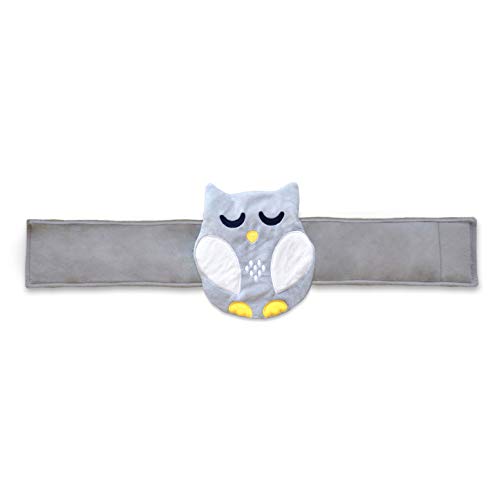 Baby Colic, Gas and Upset Stomach Relief, Baby Heated Tummy Wrap Newborns | Belly Hugger - Infant Swaddling Belly Belt, Heating Pad for Fussy Infants - color: Grey-white