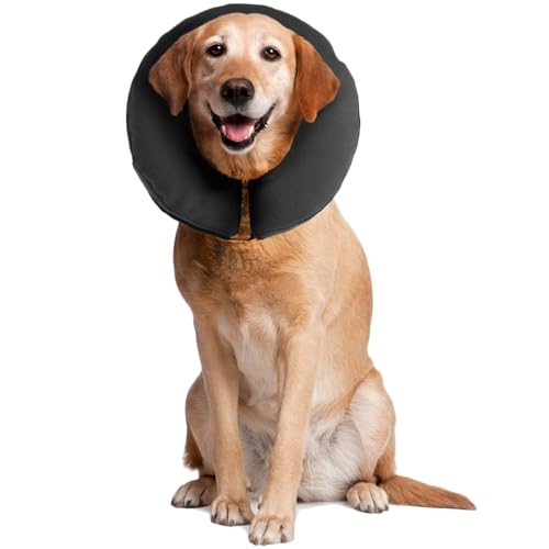 ZenPet Recovery Inflatable Collar for Dogs & Cats – Soft, Comfortable, Safe & Stress-Free Healing Alternative E-Collar After Surgery, Adjustable Donut Design, Secure Fit (XLarge) - size: X-Large