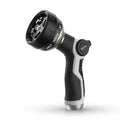 RESTMO 10-in-1 Water Hose Nozzle, Garden Hose Sprayer with 10 Adjustable Spray Patterns, Easy Thumb Control for Flow Adjustment, Ideal for Watering Plants & Lawns, Washing Cars & Pets, Black - color: Black
