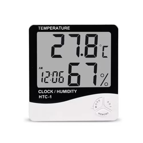 Digital Hygrometer & Thermometer – Indoor Temperature and Humidity Monitor, Mini Room Sensor for Home