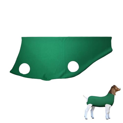 Spandex Goat Tube for Show Goats - Show Livestock Supplies: Goat Covers & Blankets (Dark Green, Large) - color: dark green, size: Large