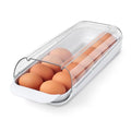 YouCopia FridgeView Rolling Egg Holder, BPA-Free Stackable Eggs Organizer with Removable Tray for Refrigerator Storage