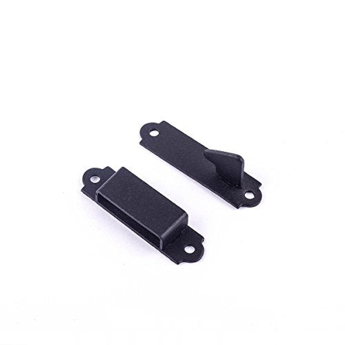 Renovators Supply Manufacturing Black Wrought Iron Floral Ring Gate Latch Fence Door Lock with Hardware Pack of 2 - color: Wrought Iron Floral, size: Pack of 2