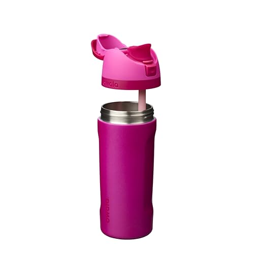 Owala FreeSip Kids Stainless Steel Water Bottle 16 oz Read My Lips - color: Read My Lips, size: 16 Ounces