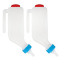 Calves Nurser Bottles Hanging Cow Lamb Milk Feeding Bottle with Caps Snap On Handles