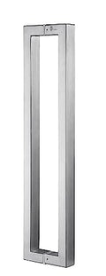 TOGU TG-R3825 12 inches Solid Standoffs Heavy-Duty Commercial Grade-304 Stainless Steel Push Pull Door Handle/Barn Door Pull Handle/Glass Pulls, Full Brushed Stainless Steel Finish - size: 12 IN(Length)/1.5X0.98 IN (FrontXSide)