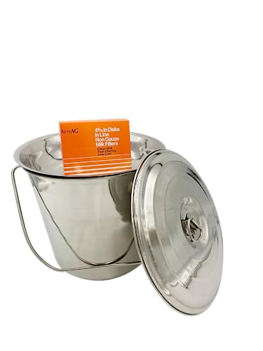 SS Strainers (Medium Strainer & Pail Combo, 10 L Pail & Strainer Combo) - color: 10 L Pail & Strainer Combo, size: Medium