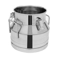 Stainless Steel Milk Can, 12 Liter Seamless Milk Jug Wine Pail Bucket 3.16 Gallon Anti-Leak Liquid Storage Container Milk Pail with Sealed Lid Heavy Duty for Milk and Wine (12L) - size: 12L