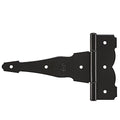 National Hardware N109-037 SPB841 Ornamental T Hinge in Black - size: 8 Inch