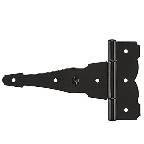 National Hardware N109-037 SPB841 Ornamental T Hinge in Black - size: 8 Inch