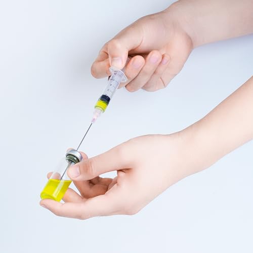 5ml Glue Applicator Syringes with 18G 4 Inch Blunt Tip Long Needles and Cap | 5ml Syringe with 18 Gauge 4" Blunt Needle and Storage Caps for Ink, Craft, Oil, Epoxy, Glue, Liquid Dispensing, Woodworking - size: 5ml
