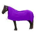 RESISTANCE Long Lasting & Warm Soft Fleece Square Cooler for Horse (90"x80", Purple) - color: Purple