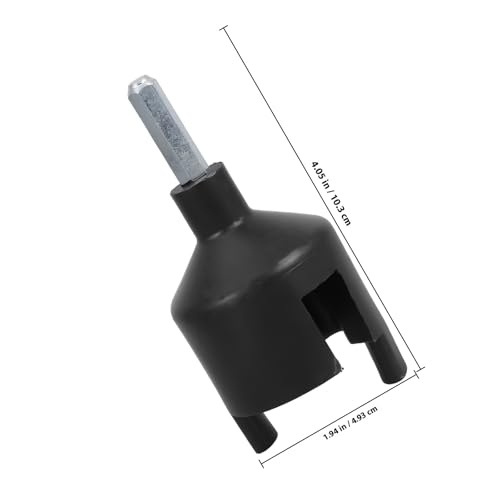 2 Pcs Self-Drilling Electric Fence Insulator Socket for Wood Post, Screw-in Insulator Adapter with Drill Chuck, Compatible with Agricultural Fencing and Livestock Containment