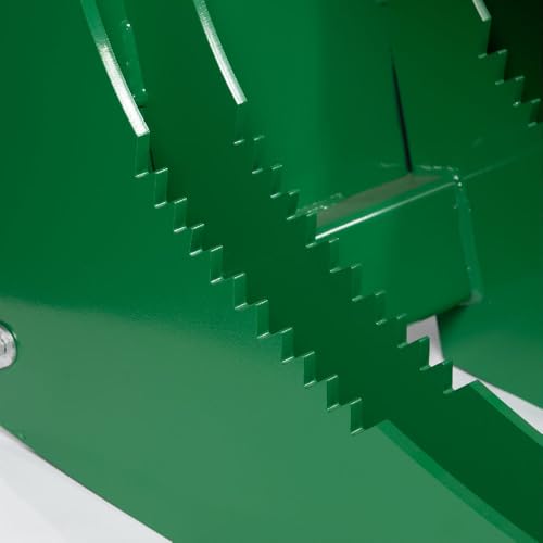 Titan Attachments Extreme Root Grapple Rake Attachment, Global Euro Connection, Heavy-Duty Rake Attachment, Twin 3,000 PSI Cylinders, Replaceable Forged Steel Teeth - size: Rake Length: 72"