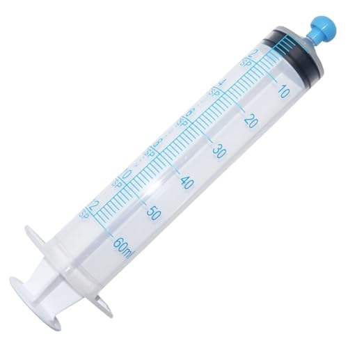 ONE-CARE 60ml Oral Syringe w/Cap, Slip Tip Liquid Dispensers, 25/Box | Precise Dosing, Infants-Oral Feed, Accurate Graduation, Individually Wrapped, Food-Grade Plastic, Adult & Pet - size: 60ml