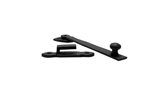 Black Heart Shaped Gate Latches Wrought Iron Set of 4 Renovators Supply - color: Black Heart, size: Pack of 4