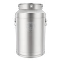 DYNAMI 20Gal 304 Stainless Steel Milk Can with Sealed Lid and Handles,Anti-Leak Liquid Storage Barrel,Food Grade Container for Milk, Liquid,Solid Storage and Transport,Large Opening for Easy Cleaning - size: 20Gal