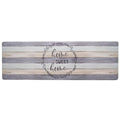 Cozy Living Anti-Fatigue Kitchen Mat, Modern Farmhouse 17.5"x55" - color: Grey/Beige, size: 18"L x 18"W x 0.5"Th