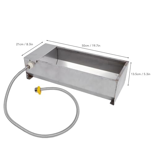 Sorandy Automatic Livestock Water Trough, Self Filling Animal Drinking Water Bowl with Float Valve, Stainless Steel Animal Water Tank for Chicken Duck Goose Cow Sheep Farm, Large Capacity