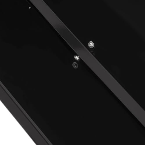 Livestock Feeding Trough 22 Gallon Capacity 45" Hay Feeder Heavy | Duty Livestock Trough Feeder Trough for Horse Sheep Cattle Hog V-Shaped Farm Sheds Pen Water Feeder Powder Coated Black Steel - color: Black