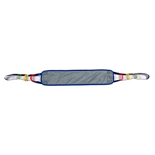 Patient Aid Sit-to-Stand Patient Lift Sling with Padded Back Support | Stand-Assist Lifting Straps | Padded Lower-Back Support | Works with Most Patient Lifts | Safe Secure Transfers