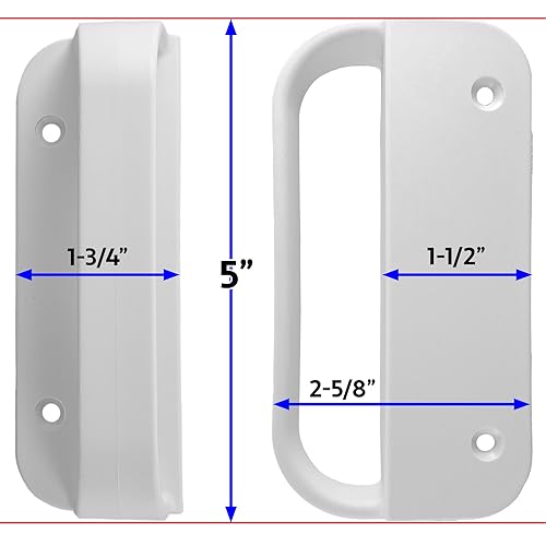 Universal Nylon GATE Handle -White: Pull Works with Wood, Metal, or Vinyl Gates. (1 Pack) - size: White Nylon Gate Handle (EACH)