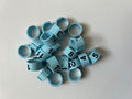 Legbands for Chickens, Gamefowl, Quail, & Poultry (Numbered) (PK. 25) (Size 11, Blue) - color: Blue