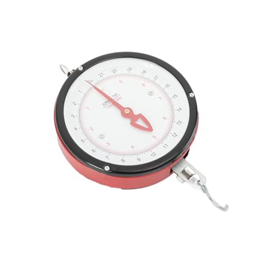Tongue Weight Scale, Hanging Scale with Removable Tray, 22lb Capacity | 8.27-inch Double Sided Dial, Ideal for Farm, Market, Warehouse, or Workshop, No Battery Needed, Heavy Duty