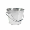 1 Quart Stainless Steel Bucket - Flat-Side Metal Bucket 0.25 Gallon | Rust-resistant & Durable Bucket For Food Prep Cleaning Feeding & Watering Pets & Livestock - For Crates Kennel Cages & Fences - size: 1 Quart