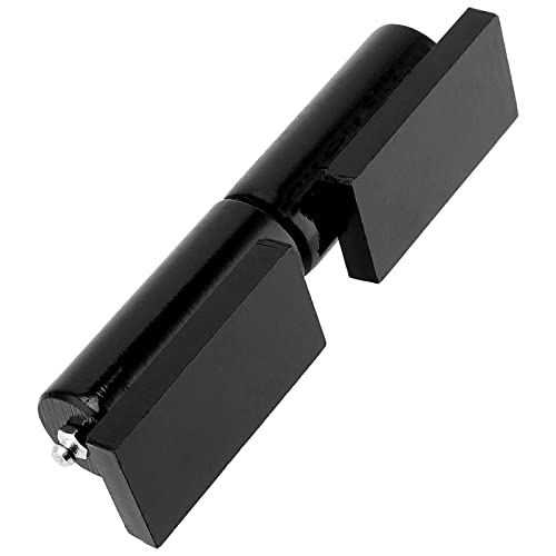 SHEUTSAN 2 Pack 7 Inch Heavy Duty Barrel Gate Hinge, Weld On Barrel Gate Hinges Trailer Gate Hinges with Steel Ball Bearing for Swing Gates, Trailer Ramp Gates, Black