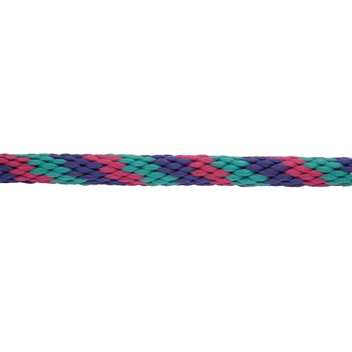 Weaver Leather Poly Lead Rope, Raspberry/Teal/Purple, Small