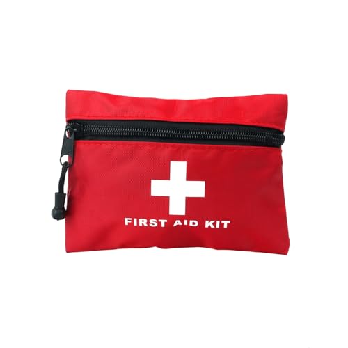 Red First Aid Bag Empty First Aid Kit Empty Waterproof First Aid Pouch Small Mini for First Aid Kits Pack Emergency Hiking Backpacking Camping Travel Car Cycling (Red, 6x4.3Inch) - color: Red, size: 5.9x4.3 Inch (Pack of 1)
