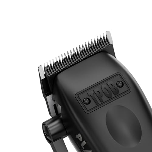 TPOB Play Barber Hair Clippers for Men 7500 RPM with Rubber Grips (Blackout) - color: Blackout