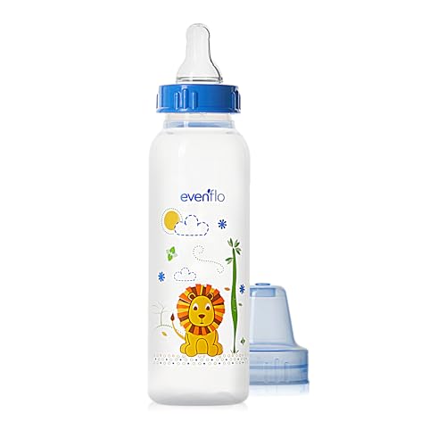 Classic Prints Polypropylene Bottles for Baby, Infant and Newborn - Blue/Green/Teal, 8 Ounce (Pack of 48) - size: 1 Count (Pack of 48)