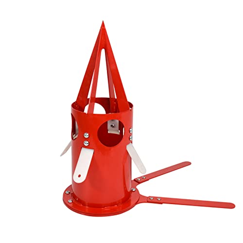 Big Bag Dispenser Bulk Bag Unloader – Heavy Duty Feed Unloader Tool for Animal Feed, Grain, Fertilizer – Rust-Resistant, Portable for Farm, Warehouse, Home Use (Red) - color: Red