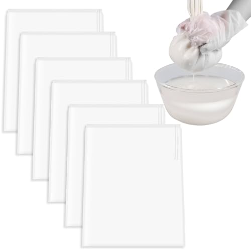 Uncle Yang 6 Pcs Nut Milk Bag 12 x 8 Inch Nut Bag Strainer 200 Mesh | Reusable Fine Juice Strainer Bag Fine Mesh Bag Nylon Cheese Cloth Bags for Straining Yogurt Juice Coffee Beer Jelly Cheese