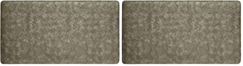 Home Dynamix Trenton Solace Traditional Diamond Textured Kitchen Mat, Sage, 17"x32" (Pack of 2) - color: Sage, size: 32"L x 17"W x 0.5"Th (Pack of 2)