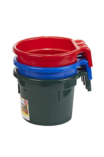 Duraflex 8 Quart Hook Over Feed Pail - color: Green
