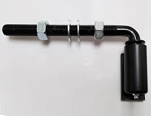 Universal Industrial Heavy Duty 3/4" J-Bolt Gate Hinge Steel Pivot Hinge Welded Hinge for Welding on Larger Iron or Steel Gates, Adjustable 8 1/2" Long Bolts Ball Bearing (Sold as A Single)