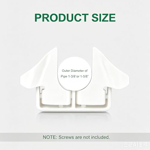Wall Mount Butterfly Latch 1-3/8" to 1-5/8", Gate Fork Lock with Padlock Hole, Chain Link Fence Parts, Gate Fork Latch,Chain Link Fence Gate Latching Hardware (White) - color: White