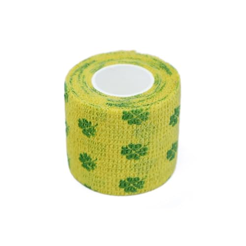Self Adhesive Bandage Wrap Animal Cohesive Bandage Self Adherent Wrap First Aid Tape for Dogs Cats Horses Birds & Wrist Healing Ankle Sprain (2 Inch Sunshine Set 6 Rolls) - color: 2 Inch Sunshine Set 6 Rolls