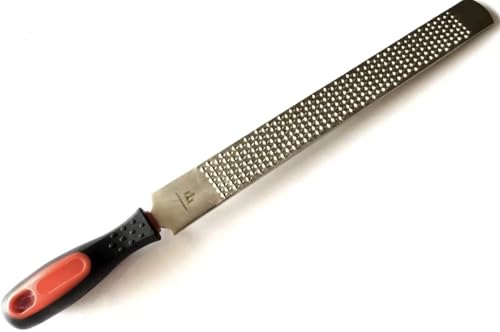 Hoof Rasp for Horses, Horseshoe File, 17 Inches Black Farrier Hoof Rasp Tool with Handle, Suitable for Repair Horse Hooves, Goat Hooves, Cow Hooves and Wood Working