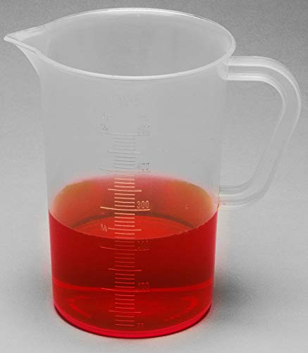 SP Bel-Art Tall Form 500ml Polypropylene Graduated Pitcher, 10ml, Chemical-Resistant Measure Pitcher, Heat-Resistant to 121°C, Durable Shatterproof Design for Lab, Kitchen, and Industrial Use Made in USA - size: 16.9 Ounces